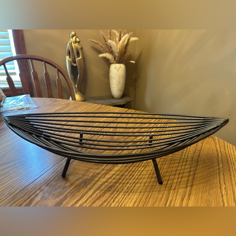 Basket / Bowl boat shape - Heavy Weight Centerpiece - Home Decor Measure…